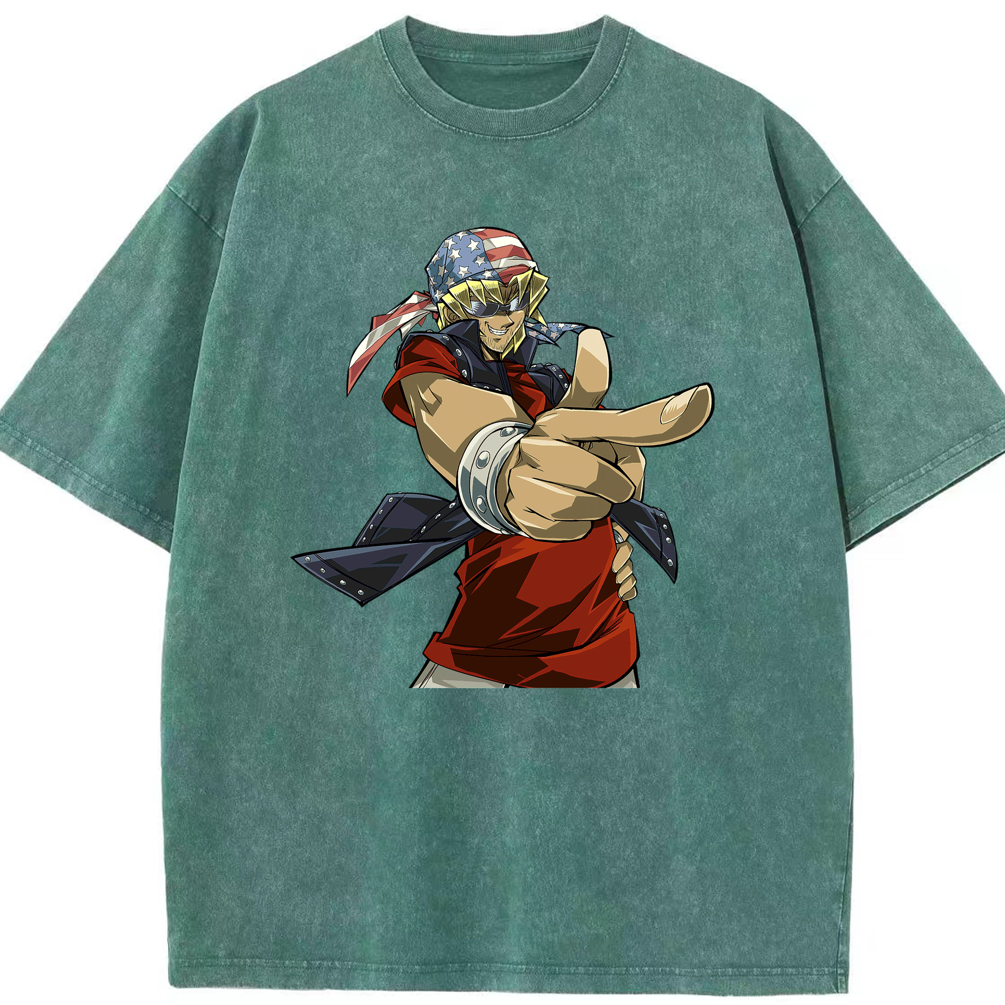 （画像用） 遊☆戯☆王 Yu-Gi-Oh! 綿100% ヴィンテージ風 半袖Tシャツ（フロントプリント）